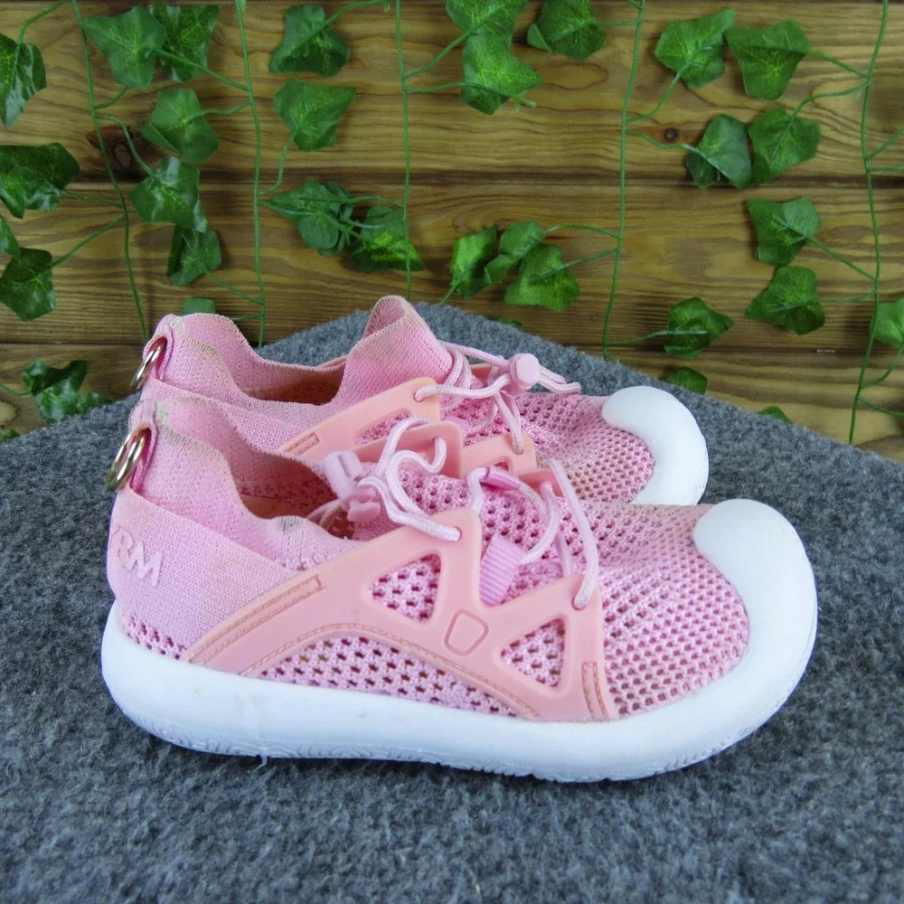 BM City Baby Sneakers‎ Pink Size 16 Mesh Hook & Loop Soft Sole